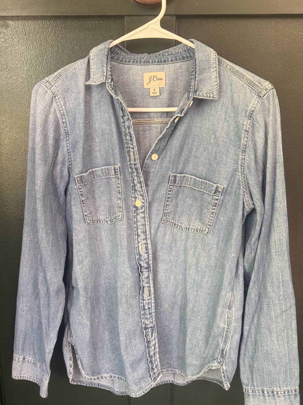 J. Crew Light Blue Denim Shirt Jacket - Picture 2 of 3